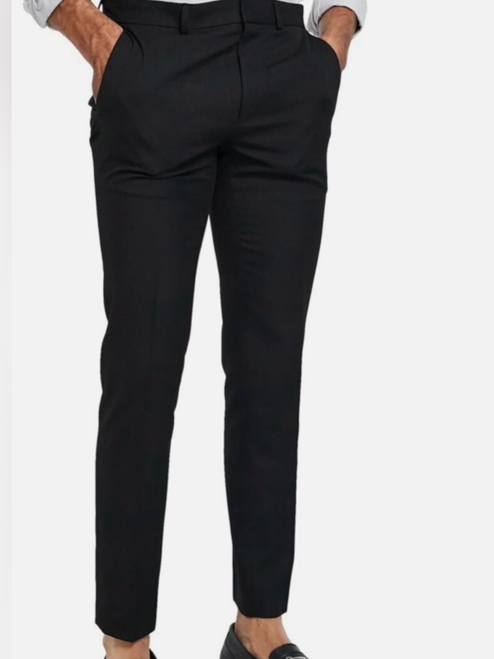 Topman Black Slim Fit Dress Pants for Men